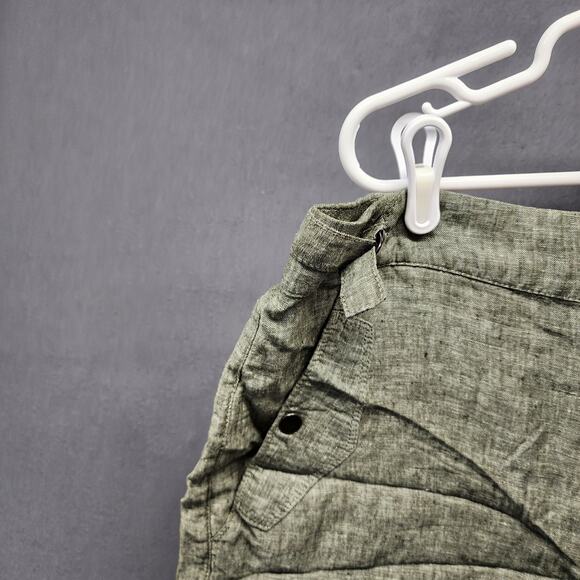 Athleta Voyager Linen Short Womens Plus Size 20 Green NEW Retail $79 - Picture 10 of 15